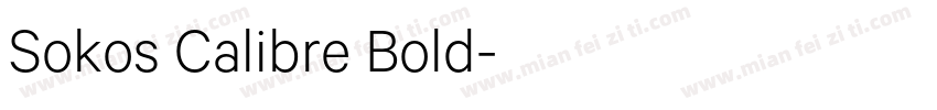 Sokos Calibre Bold字体转换
